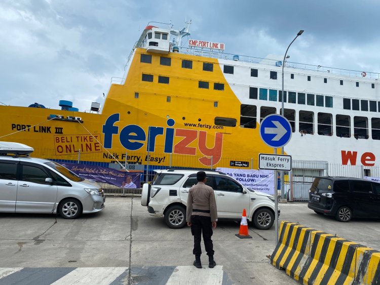 Polda Lampung Menyatakan Situasi Penyeberangan Pelabuhan Bakauheni Normal