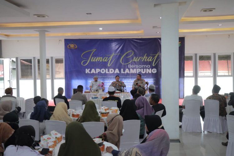 Jum'at Curhat, Kapolda Lampung Serap Kegelisahan Masyarakat