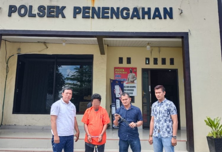 Polsek Penengahan Polres Lampung Selatan Tangkap Pelaku Pencurian Tangki Semprot