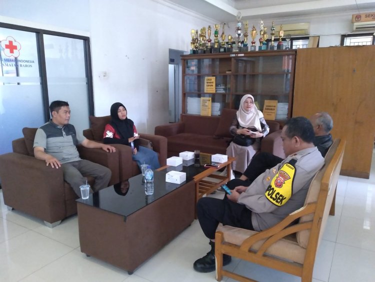 Kapolsek Baros melaksanakan Koordinasi ke Kantor Kecamatan Baros Kota Sukabumi
