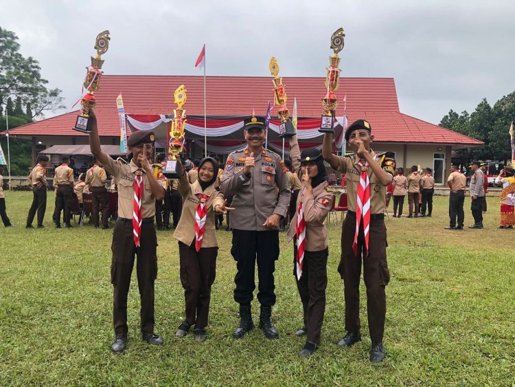 LokaBhara III 2022, Saka Bhayangkara Polres Pesawaran Polda Lampung Raih 4 Piala