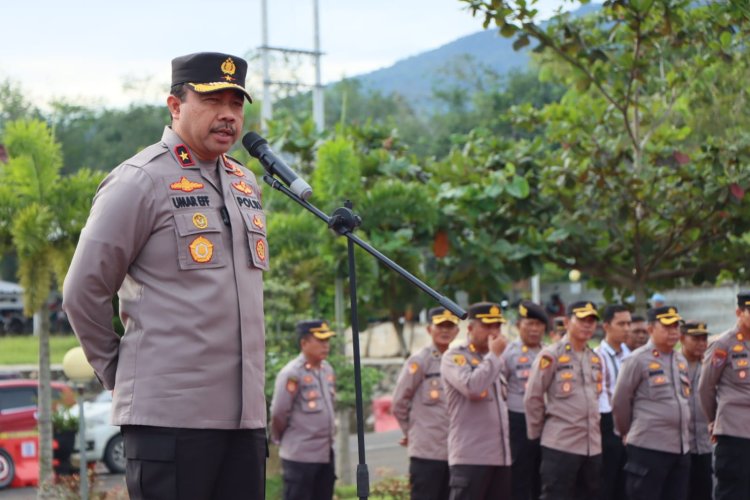Wakapolda Lampung Ambil Apel Di Mako Polres Pesawaran