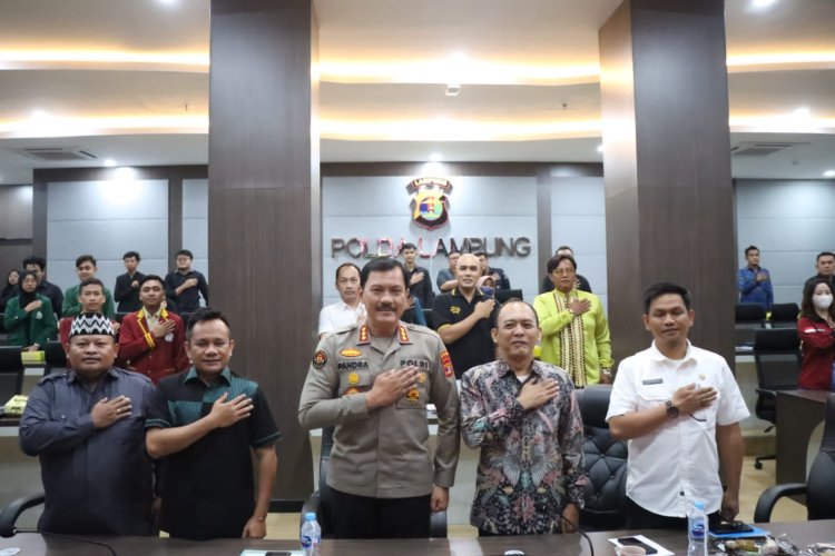 Ikuti Dialog Publik Jelang Pemilu 2024, Polda Lampung: Ada Berita Harus Saring Sebelum Sharing
