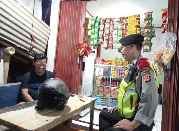 Unit Samapta Polsek Cireunghas Polres Sukabumi Kota, Laksanakan Patroli Malam Minggu