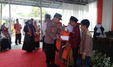 Polsek Cibeureum Polres Sukabumi Kota Berikan Santunan Kepada Anak Yatim