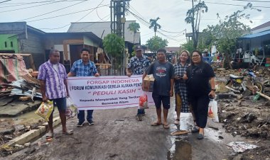 Peduli Kasih Banjir Manado, Forkgap Indonesia Salurkan Bansos