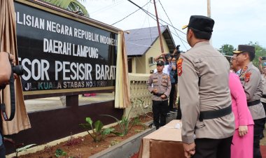 Kapolda Lampung Irjen Pol Dr. Akhmad Wiyagus Resmikan Mapolres Pesisir Barat