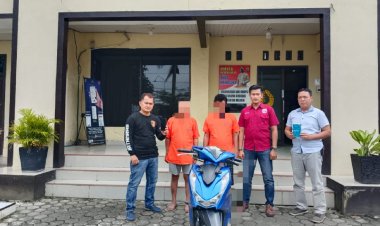 Tim Tekab 308 Presisi Polsek Penengahan, Lampung Selatan  Ringkus Dua Tersangka Pencuri Handphone