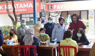 Ratusan Warga Binaan Rutan Pondok Bambu Kanwil Kemenkumham Dki Jakarta diberikan Vaksinasi Booster Lanjutan