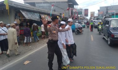 Antisipasi Kemacetan, polsek sukalarang Gelar Gatur pada Hari Libur