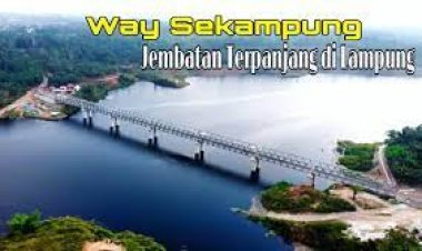 Jembatan Way Sekampung Terpanjang Se-Lampung Menjadi Spot Destinasi Wisata Baru