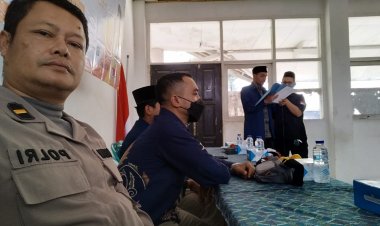 Kanit Reskrim Polsek Sukalarang Hadiri Pelatikan Panwaslu Se Kecamatan Sukalarang