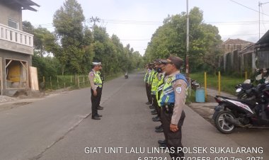 Unit Lantas Polsek Sukalarang Kembali Gelar Dikmas Lantas