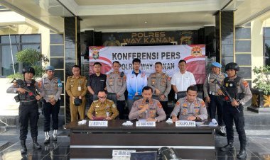 Polda Lampung Tetapkan Empat Tersangka Kasus Curat Tandan Sawit di PT. AKG Way Kanan