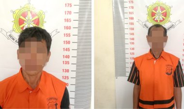 Polres Lampung Selatan Ringkus 2 Pelaku Gondol Mesin Steam Motor dan Handphone di Sidomulyo