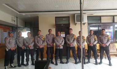 Personel Polsek Cireunghas lkuti Latkatpuan Bhabinkamtibmas Tingkat Polres Sukabumi Kota