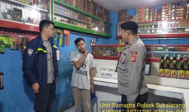 Antisipasi Gangguan Malam Minggu, Polsek Sukalarang Gelar Patroli KRYD
