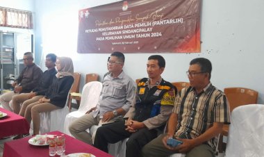 Bhabinkamtibmas Polsek Cibeureum Polres Sukabumi Kota,Hadiri Pelantikan Petugas Pantarlih