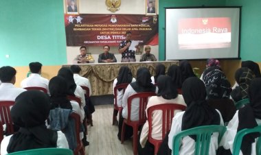 Bhabinkamtibmas Polsek Sukalarang Hadiri Acara Bimtek Dan Pelantikan Pantarlih