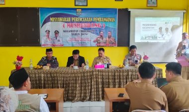 Kapolsek Cireunghas Hadiri Musrenbang  Tingkat Kecamatan Dan Sampaikan Himbauan Kamtibmas