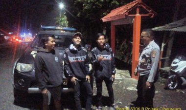 Unit Samapta Polsek Cibeureum Tingkatkan Patroli Malam Hari