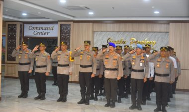 Kapolda Lampung Irjen Pol. Dr.  Akhmad Wiyagus Pimpin Sertijab Kapolres Lampung Timur dan Koorspripim