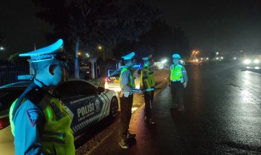 Ops Keselamatan Krakatau, Direktorat Lalu Lintas Polda Lampung Giat Patroli Antisipasi Balap Liar  dan Geng Motor