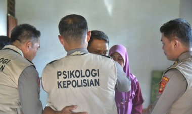 Respon Cepat, Polda Lampung Penuhi Permintaan Bupati Lampung Utara tentang Bantuan Pendampingan Psikologi Keluarga Korban Curas