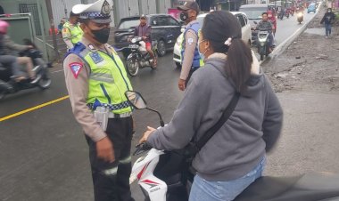 Unit Lantas Polsek Sukalrang Gelar Operasi Keselamatan Lodaya 2023