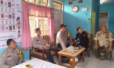 Kapolsek Sukalarang Sambang Dan Kordinasi Dengan Panwascam Tingkat Kecamatan