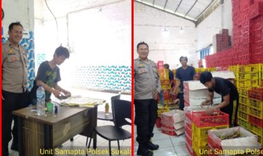 Patroli Dialogis Dan Antisipasi Gangguan Kamtibmas Di Wilkum Polsek Sukalarang