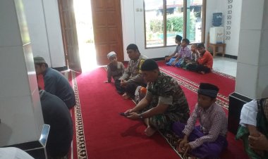 Safari Jum'at Keliling (Jumling) Bhabinkamtibmas Desa Sukamaju Polsek Sukalarang