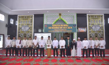 Kapolda Lampung Ikuti Istigosah Kubra Memperingati Isra Mi'raj Nabi Muhammad SAW 1444 H