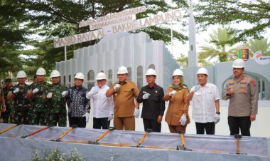 Wakapolda Lampung Hadiri kegiatan Groundbreaking Pembangunan Masjid Raya Al-Bakrie Lampung