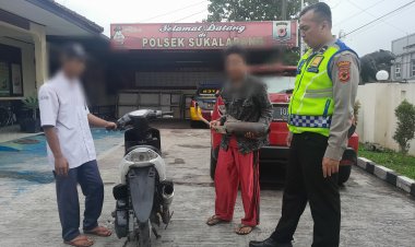 Kanit Lantas Polsek Sukalarang Tindak Tegas Pelangar Lalu Lintas