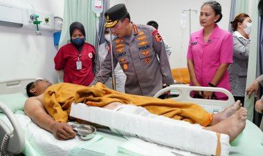 BRAVO! Kapolda Jambi Utamakan Evakuasi Anggota Terlebih Dahulu