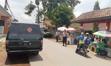 Berikan Pelayanan Prima, Kapolsek Cireunghas Bersama Anggota Laksanakan Gatur Pagi