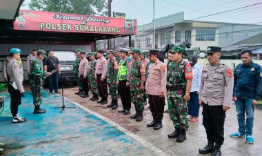 Perkuat Sinergitas, TNI-POLRI Gelar Apel Pagi Bersama