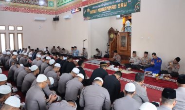 Polda Lampung Gelar Peringatan Isra’ Mi’raj Nabi Muhammad SAW Tahun 1444 H/ 2023 M