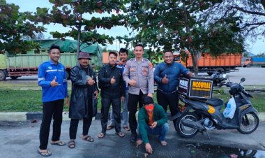 Bhabinkamtibmas KSKP Bakauheni Tangkap Pencuri HP di Dermaga VI Pelabuhan Bakauheni