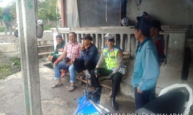 Unit Lantas Polsek Sukalarang Sosialisasikan Larangan Penggunaan Knalpot Brong