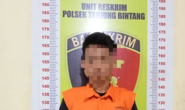 Polsek Tanjung Bintang Lampung Selatan Tangkap Pencuri Motor Warga Desa Jati Baru