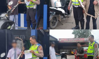 Polisi Tindak Tegas Pengguna Knalpot Brong Untuk Ganti Ditempat