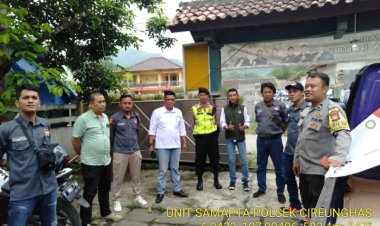Polsek Cireunghas Laksanakan Pengawalan 'Patroli Hak Pilih 'Oleh Panwaslu Kecamatan Cireunghas