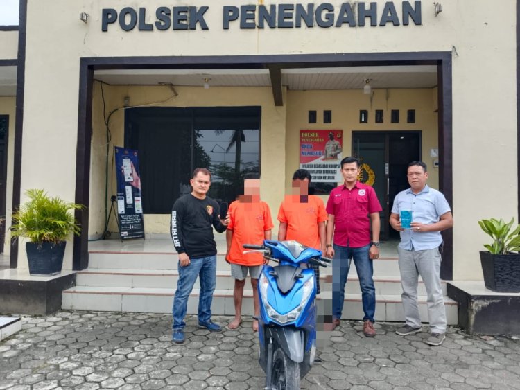 Tim Tekab 308 Presisi Polsek Penengahan, Lampung Selatan  Ringkus Dua Tersangka Pencuri Handphone