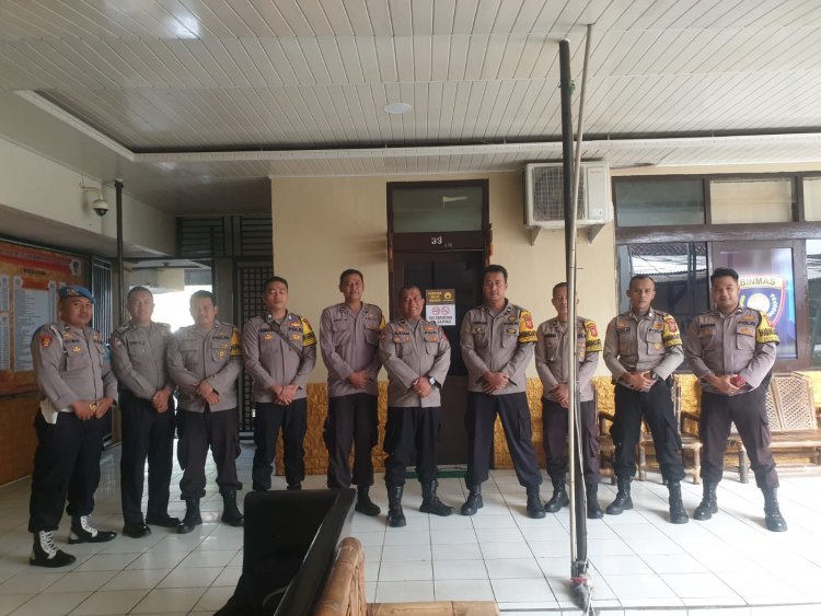 Personel Polsek Cireunghas lkuti Latkatpuan Bhabinkamtibmas Tingkat Polres Sukabumi Kota