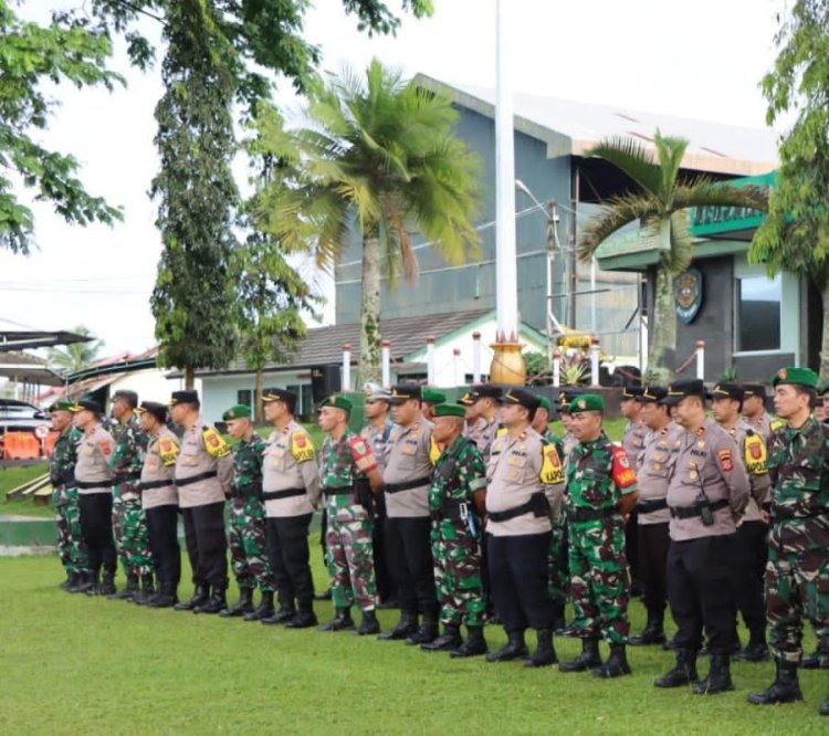 Wujud Sinergitas, Kapolsek Kebonpedes Hadiri Apel TNI - Polri