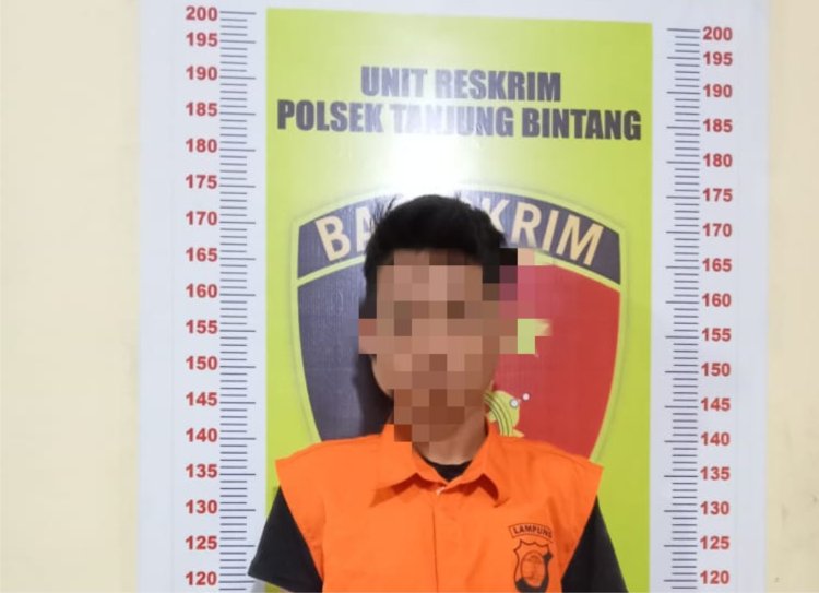 Polsek Tanjung Bintang Lampung Selatan Tangkap Pencuri Motor Warga Desa Jati Baru