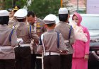 Kunjungan Kerja di Polres Kepahiang, Kapolda Bengkulu Disambut Polcil dan Tarian Adat