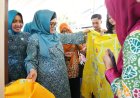 Dukung Kemajuan UMKM, TP PKK Provinsi Beri Bantuan Gerobak untuk Pedagang
